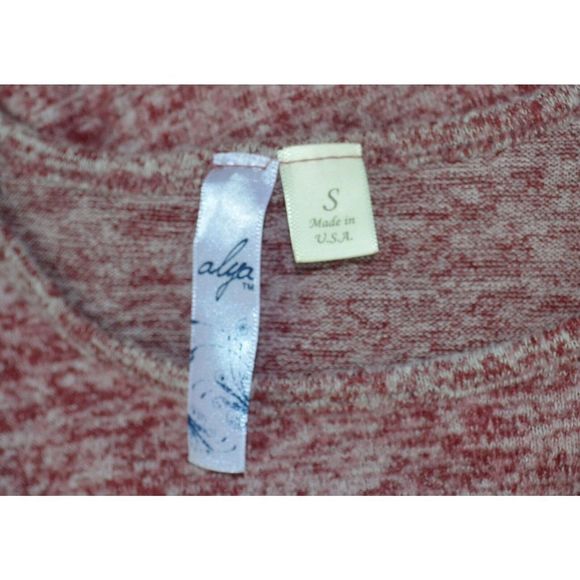 Alya Red Shift Dress Size S Small Soft Women's Long Sleeve - Picture 5 of 5